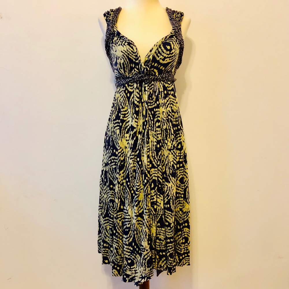 EUC Anthropologie C.Keer Batik Print Dress